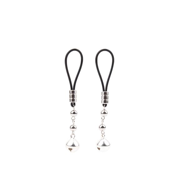 Набір затискачів для сосків та геніталій Chisa Sins з дзвіночками та ланцюжком, сріблясті sexstyle | Зображення 4