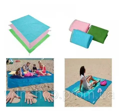 Анти-песок Пляжная чудо подстилка коврик для моря Originalsize Sand Free Mat | Зображення 6