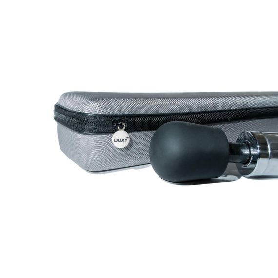 Вібромасажер DOXY Die Cast Polished (Silver), дуже потужний, живлення 220В, металевий корпус Sex Aura | Зображення 2
