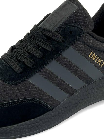 Зимові жіночі кросівки Iniki  Fleece Termo All Black Grey Stripes , В'єтнам | Зображення 8