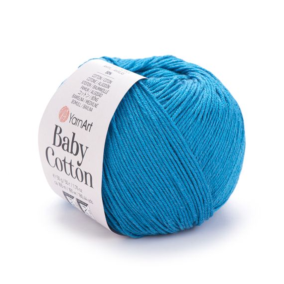 Пряжа YarnArt Baby Cotton No 458 (Ярнарт Бебі Коттон) 50 г / 165 м напівбавовна для дитячих речей та іграшок амігурумі