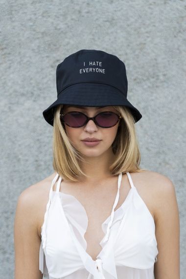 Панамка Without з принтом Hate Black | Зображення 2