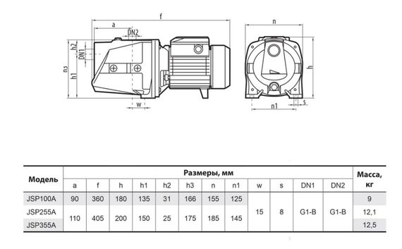 Центробежный насос Sprut JSP 355A | Зображення 2
