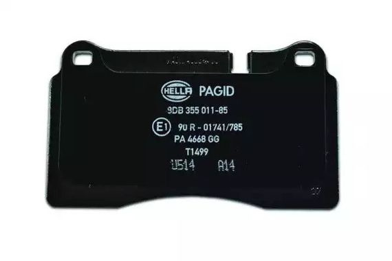 Колодки передні гальмівні vw touareg 02- (brembo), HELLA PAGID (8DB355011851) | Зображення 3