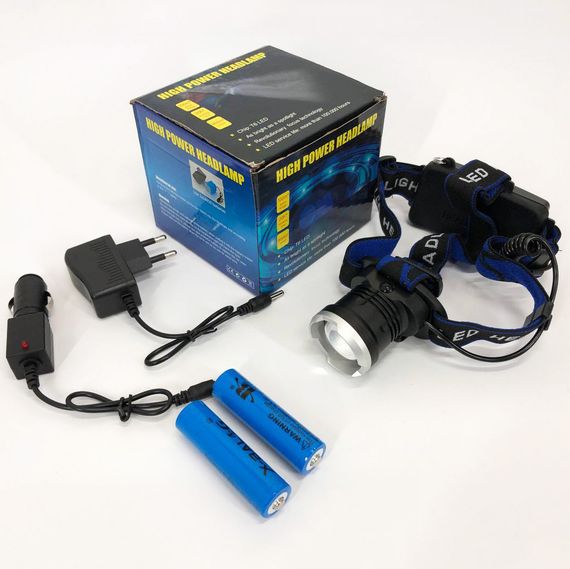 Фонарик на голову с зарядкой Bailong BL-T24-P50, Головной фонарик, KW-392 Налобный фанарь | Зображення 6