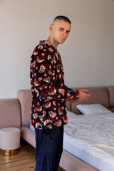 Піжама чоловіча "Family look" Носи своє 46 Синій (p-12653-141734) | Зображення 7