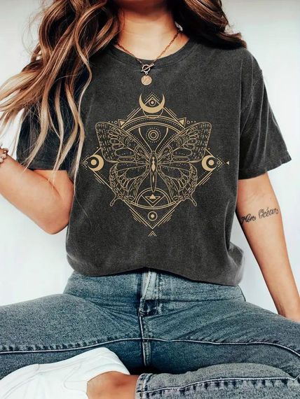 Футболка жіноча з принтом повсякденна L Чорний