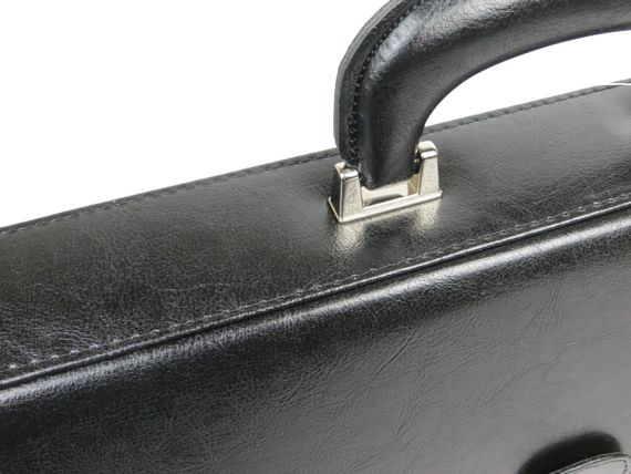 Портфель мужской Jpb из кожзаменителя черный | Зображення 7