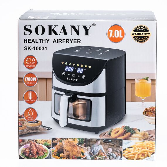 Аерогриль-фритюрниця Sokany на 7 літрів 1800 Вт SK-10031 | Зображення 7
