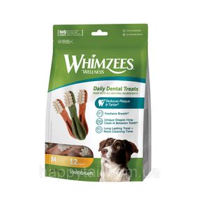 Лакомство Whimzees Toothbrush д/собак в виде зубной щетки M 12 шт