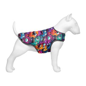 Курточка-накидка для собак WAUDOG Clothes, малюнок "Зубасті монстри", XL, А 47 см, B 68-80 см, С 42-52 см