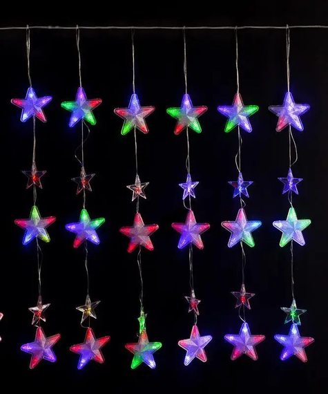 Гірлянда штора Зорепад 120L на мідний пров 3M*180CM Мультикольорова XPRO (47685-8175_347) | Зображення 4