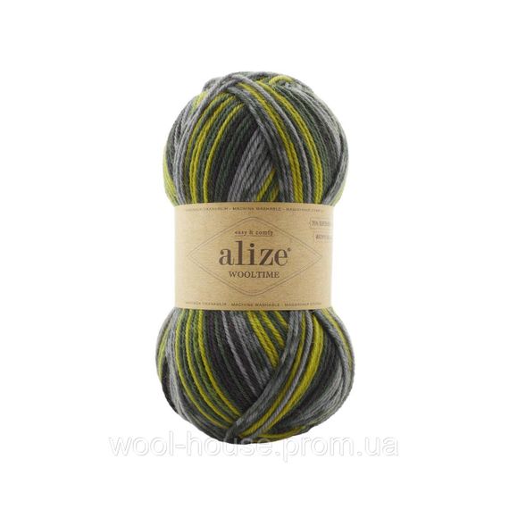 Шкарпеткова пряжа Alize Wooltime, 11019
