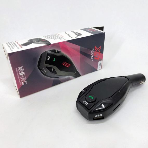 Авто-трансмиттер с функцией Bluetooth, Блютуз фм модулятор для автомобиля, Лучший fm трансмиттер TM-70 | Зображення 3