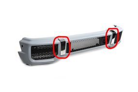 Вставки з нержавійка в бампер (2 шт, AMG) для Mercedes G сlass W463 1990-2018 рр