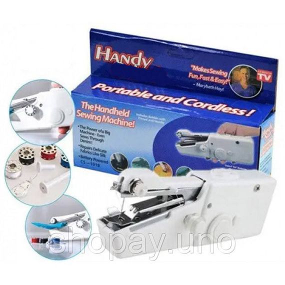 Портативная мини-швейная машинка HANDY SWITCH CS-101B, Ручная швейная машинка удобная компактная | Зображення 9