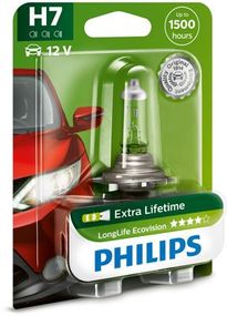 12972LLECOB1 (PHILIPS) H7 LongLife Ecovision 12V 55W PX26d Blst. 1 pc.