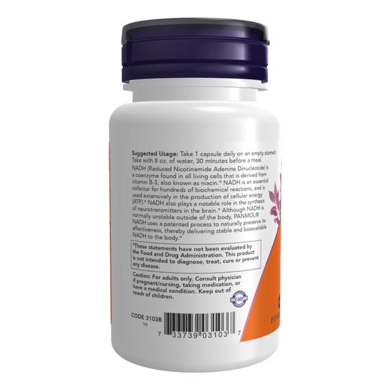 NADH 10mg With 200mg Ribose - 60 vcaps | Зображення 2