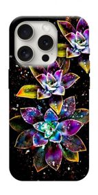 Чохол з картинкою Flowers on black для Apple iPhone 16 Pro (6.3")