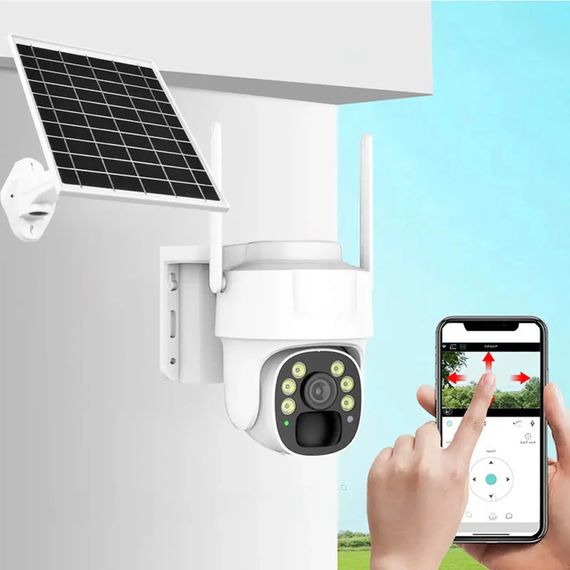Вулична WiFi камера з сонячною панеллю PTZ, 5Мп, HD, XPRO Y009 (234570849_1915) | Зображення 6