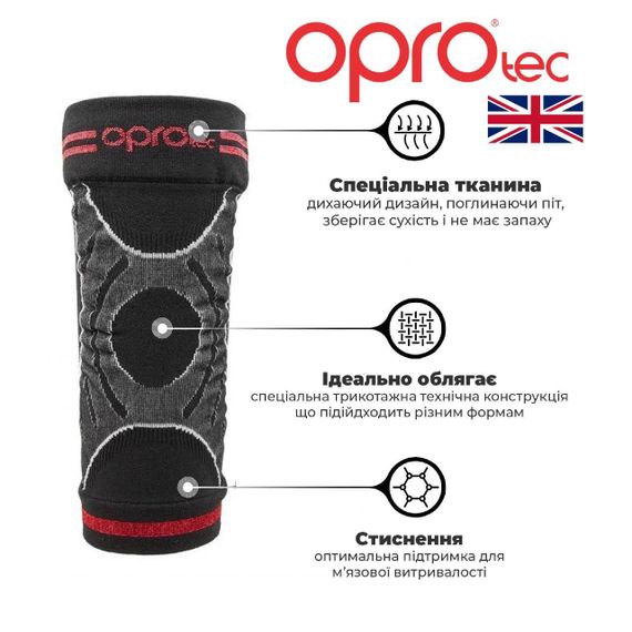 Налокітник OPROtec Elbow Sleeve TEC5748-MD Чорний M | Зображення 4