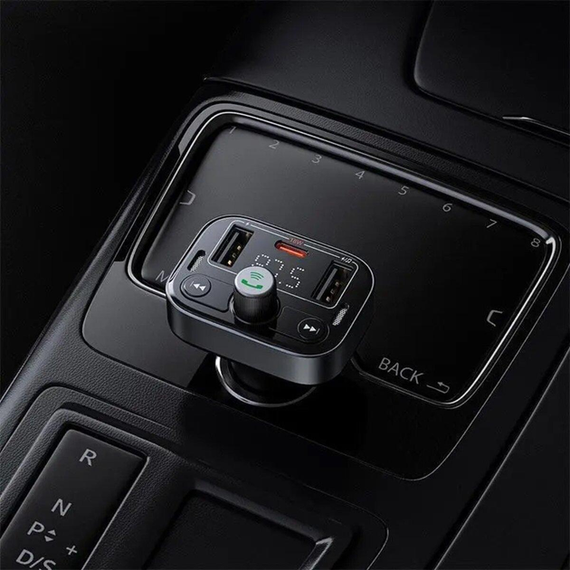 FM-модулятор Baseus S-09 Pro Series Car FM Transmitter Cluster Black | Зображення 7