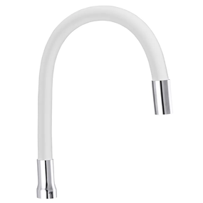 Излив для смесителя гибкий белый Champion (GU0016)