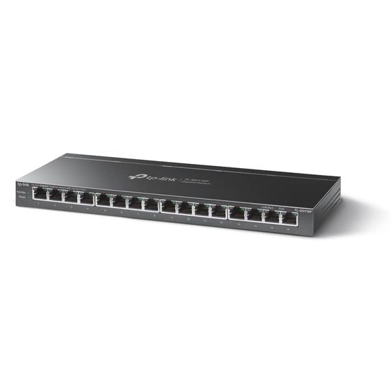 Комутатор TP-Link TL-SG116P 16xGE (16xPoE), 120Вт, Некерований (TL-SG116P) | Зображення 4