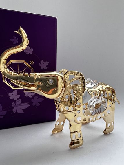 Колекційна фігурка зі стразами Elephant 8х10 см | Зображення 1
