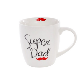 Чашка 520 мл порцелянова Super Dad Super Mom BONA DI 577-525