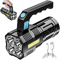 Фонарик Multi Fuction Portable Lamp водонепроницаемый. Светодиодный ручной фонарь с зарядкой от USB | Зображення 2