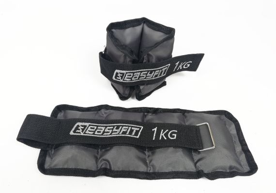 Обтяжувачі EasyFit 2 х 1 кг для ніг та рук з металом (EF-AWTМ-100) | Зображення 2