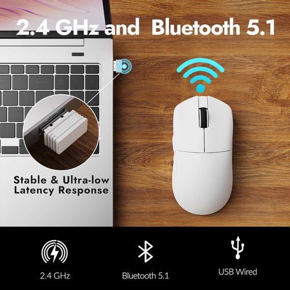 Миша Lemokey G1 USB-A/USB-C/WL/BT G1-A2 | Зображення 1