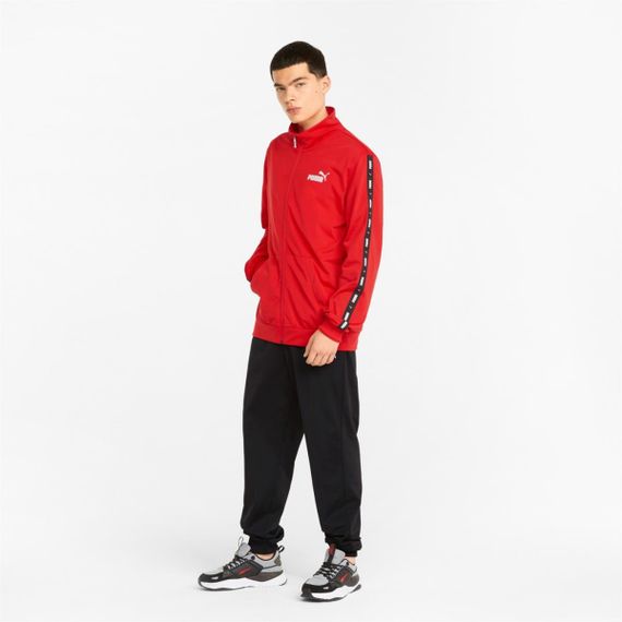 Костюм спортивний чоловічий Puma Tape Poly Suit 847420 11 (червоний, поліестер, еластик, тренувальний, лого пума) | Зображення 2