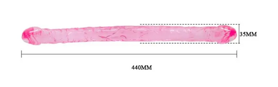 Двойной фаллоимитатор "Double Dong" PINK sexstyle | Зображення 5