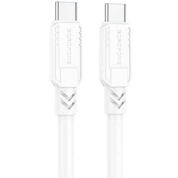 Дата кабель Borofone BX81 Type-C to Type-C 60W (1m) Белый