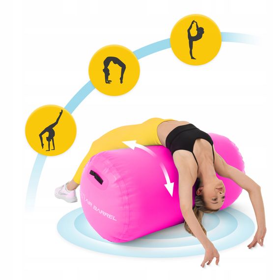 Повітряна бочка для гімнастики 4FIZJO Air Barrel 100 x 75 см Pink (P-5905973405485) | Зображення 7