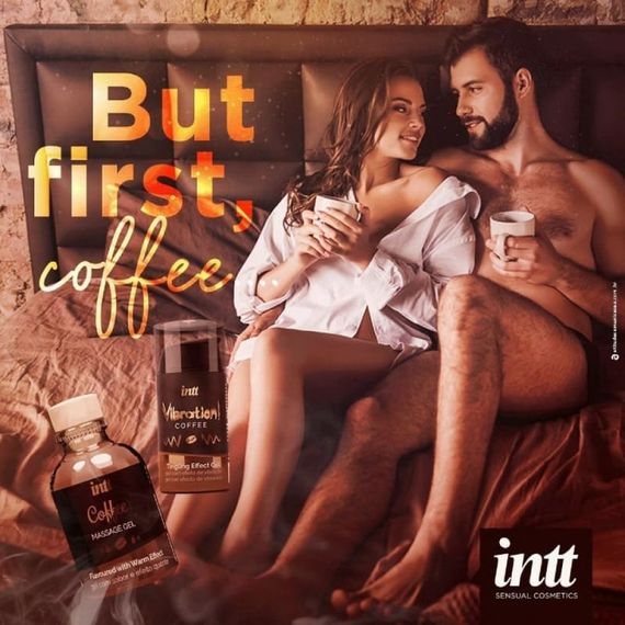 Їстівний масажний гель для інтимних зон Intt Coffee (30 мл) | Зображення 5