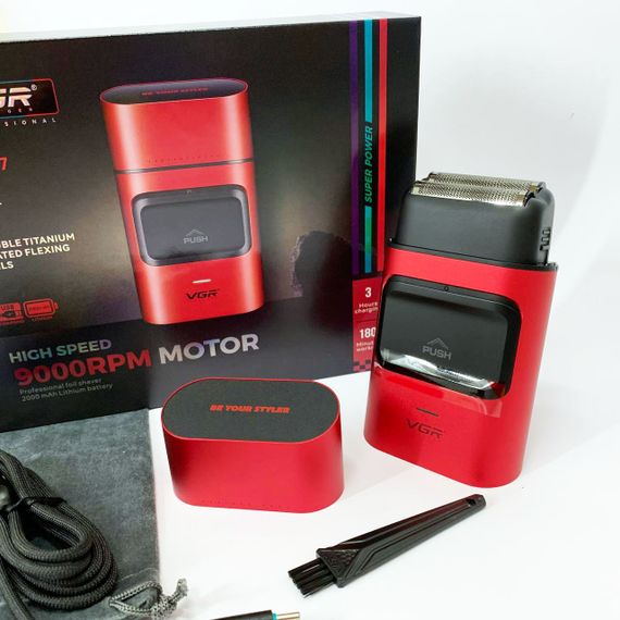 Бритва с аккумуляторным зарядным устройством VGR V-307, Електробритва для бороды, Бритвы аккумуляторные CV-20 | Зображення 8