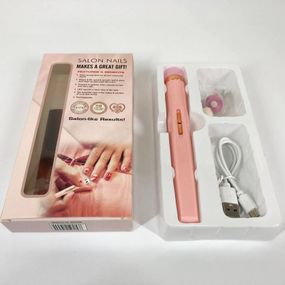 Фрезерный аппарат для маникюра Flawless Salon Nails розовый, Фрезер для маникюра KF-444 для начинающих
