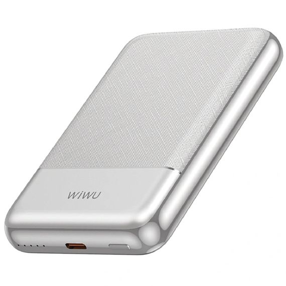 Портативний ЗП Power Bank WIWU P089 Seraph PD20W з БЗП 10000 mAh Silver | Зображення 1
