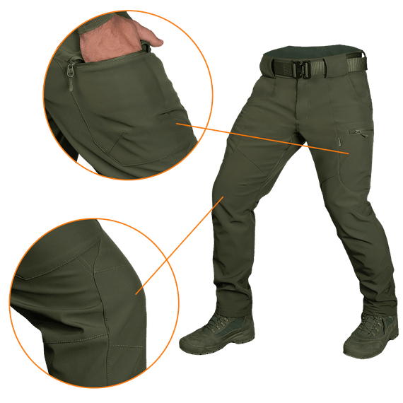Штани SoftShell Vent Олива (7331), XXXL | Зображення 3