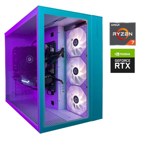 Ігровий ПК GameMax Infinity Tower / AMD Ryzen 7 5700X (8 (16) ядер по 3.4 - 4.6 GHz) / 32 GB DDR4 / 500 GB SSD / nVidia GeForce RTX 2060 Super, 8 GB GDDR6, 256-bit б/в