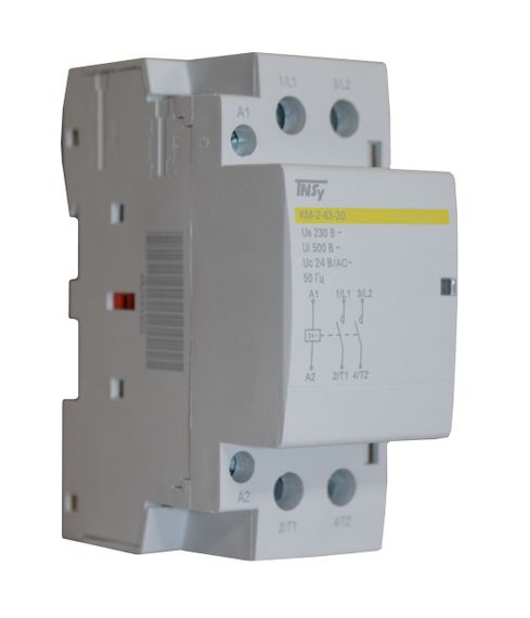 Контактор модульный КМ-2-63-20 63А 24AC 2NO 2р 2мод Ny95503835