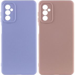 Чехол Silicone Cover Lakshmi Full Camera (A) для Samsung Galaxy A14 4G/5G Full camera, Бордовий/Marsala Чохлі, Синій / Iris, Силікон, Full camera, Накладка