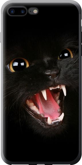 Чехол на iPhone 7 Plus Чёрная кошка "932u-337-17620"