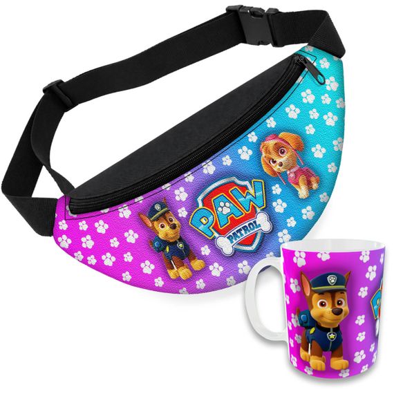 Детский набор Paw Patrol сумка-бананка + керамическая кружка с принтом (5569)