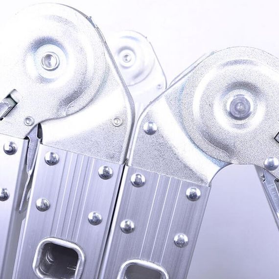 Драбина з алюмінію, багатофункціональна, трансформер, 3,70 м INTERTOOL LT-0030 | Зображення 8