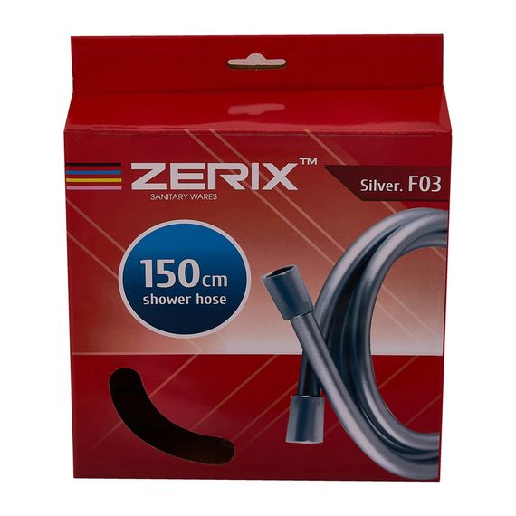 Шланг Zerix Silver.F03 - 150см Упаковка коробка  (ZX5561) | Зображення 2