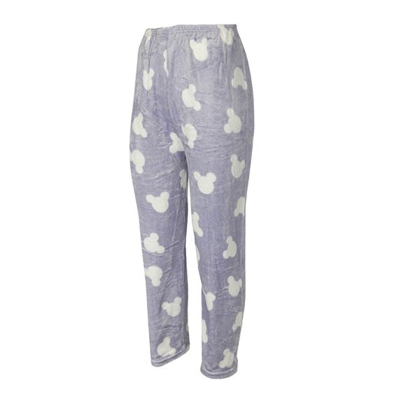 Женская пижама Lesko Mickey Mouse Pink + Gray L теплая зимняя для дома | Зображення 2